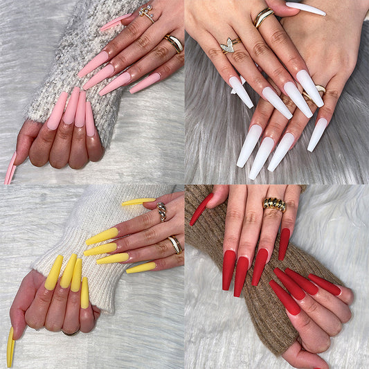 Frosted Long Ballet Collection(4 Sets Nails Deal)