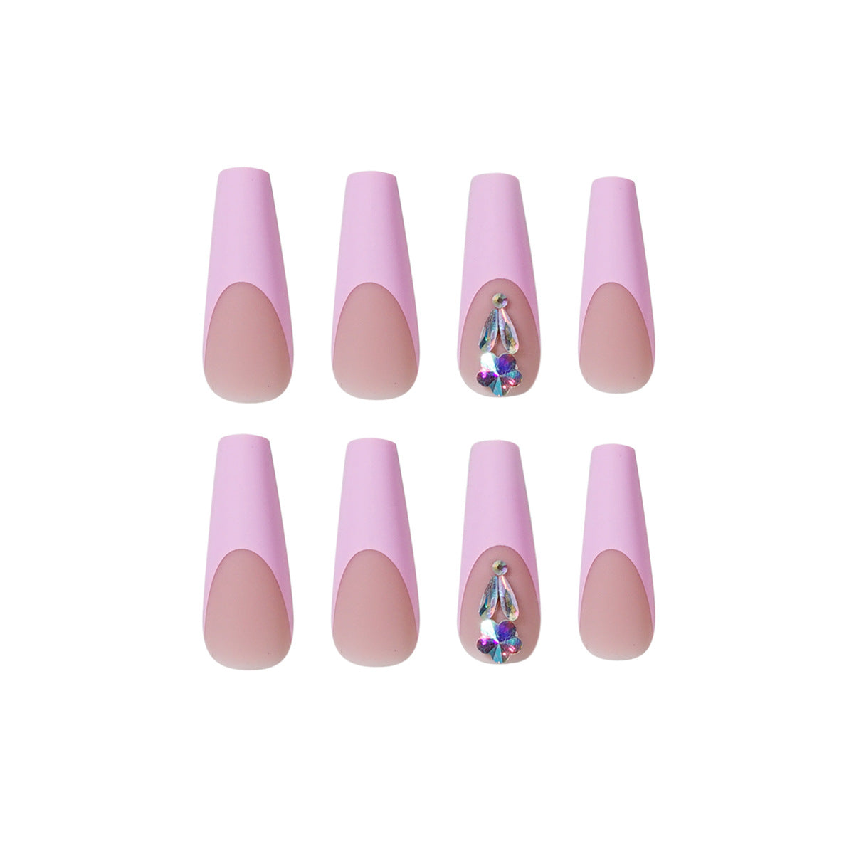 Peach Powder French Diamond