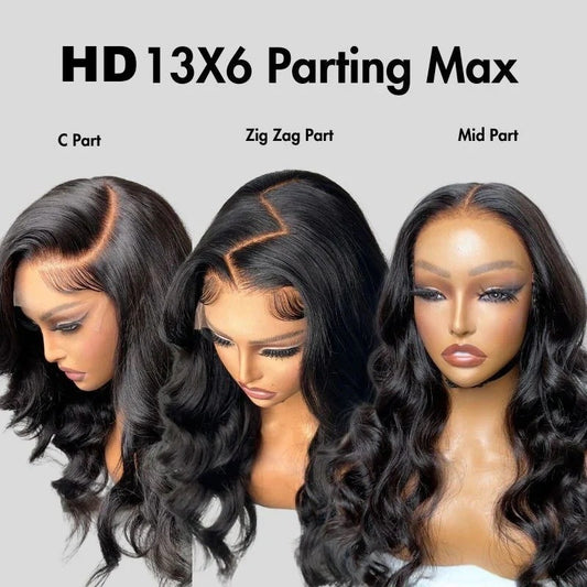 13x6 HD Lace Frontal Wig Body Wave – 100% Virgin Human Hair, Free Shipping