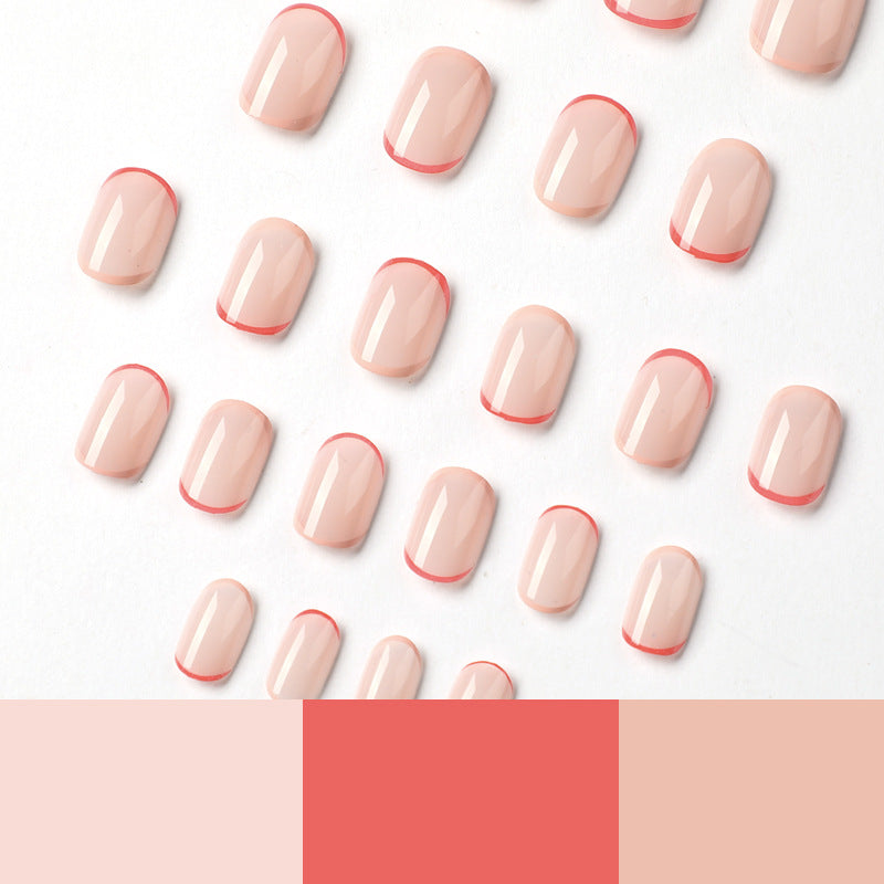 French Red Pink Edge