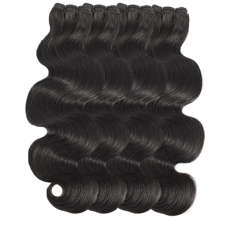Premium Double Drawn Raw Body Wave Human Hair | 4 Bundles Deal