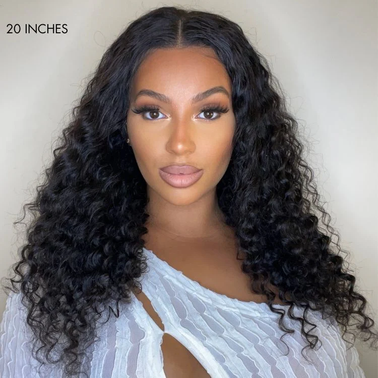 5x5 HD Lace Closure Wig Deep Wave – 100% Virgin Human Hair, Free Shipping