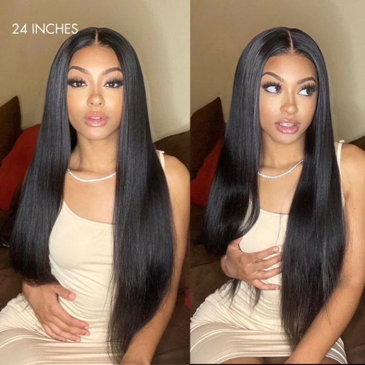 5x5 HD Lace Closure Wig Straight– 100% Virgin Human Hair, Free Shipping