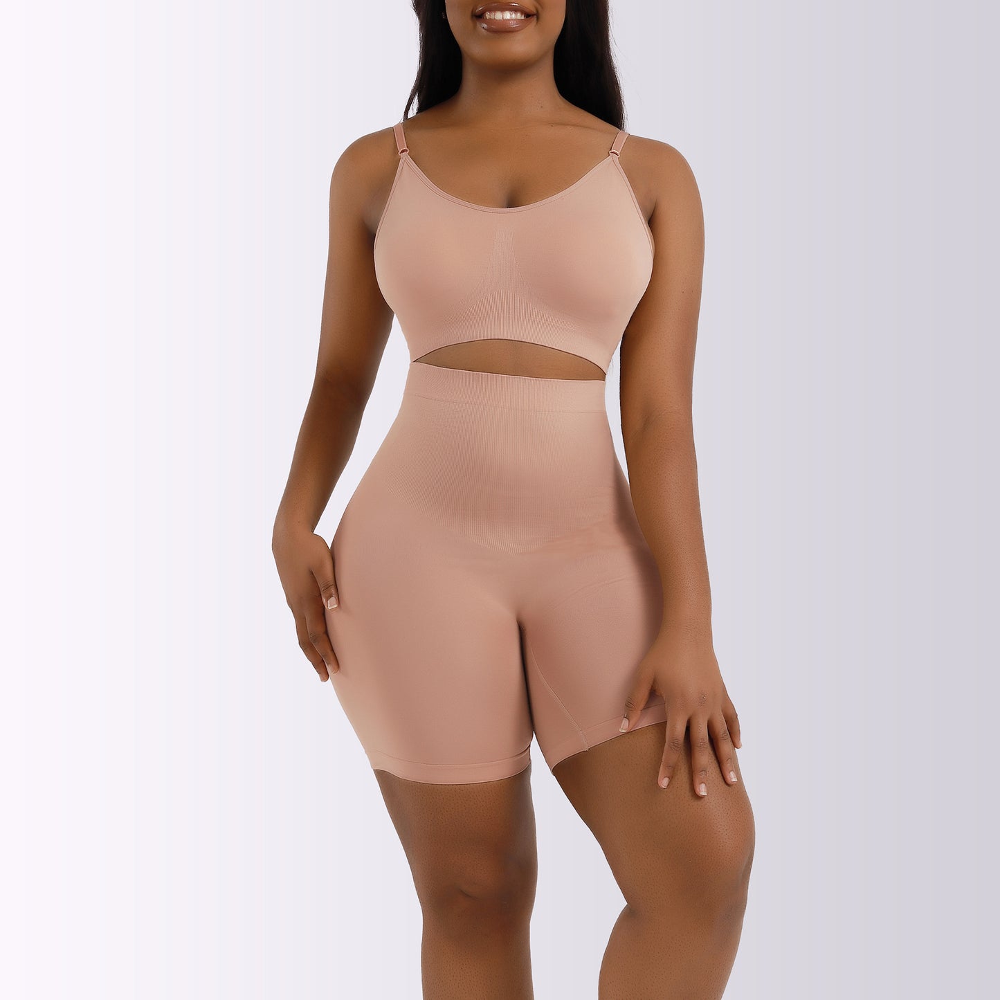 ShaperWave All Day Every Day Wireless Shaper Bra and High-Waisted Shaper Shorts Set