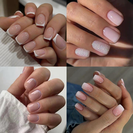 Short Press-on Nails mixed styles（4 Sets Nails Deal)