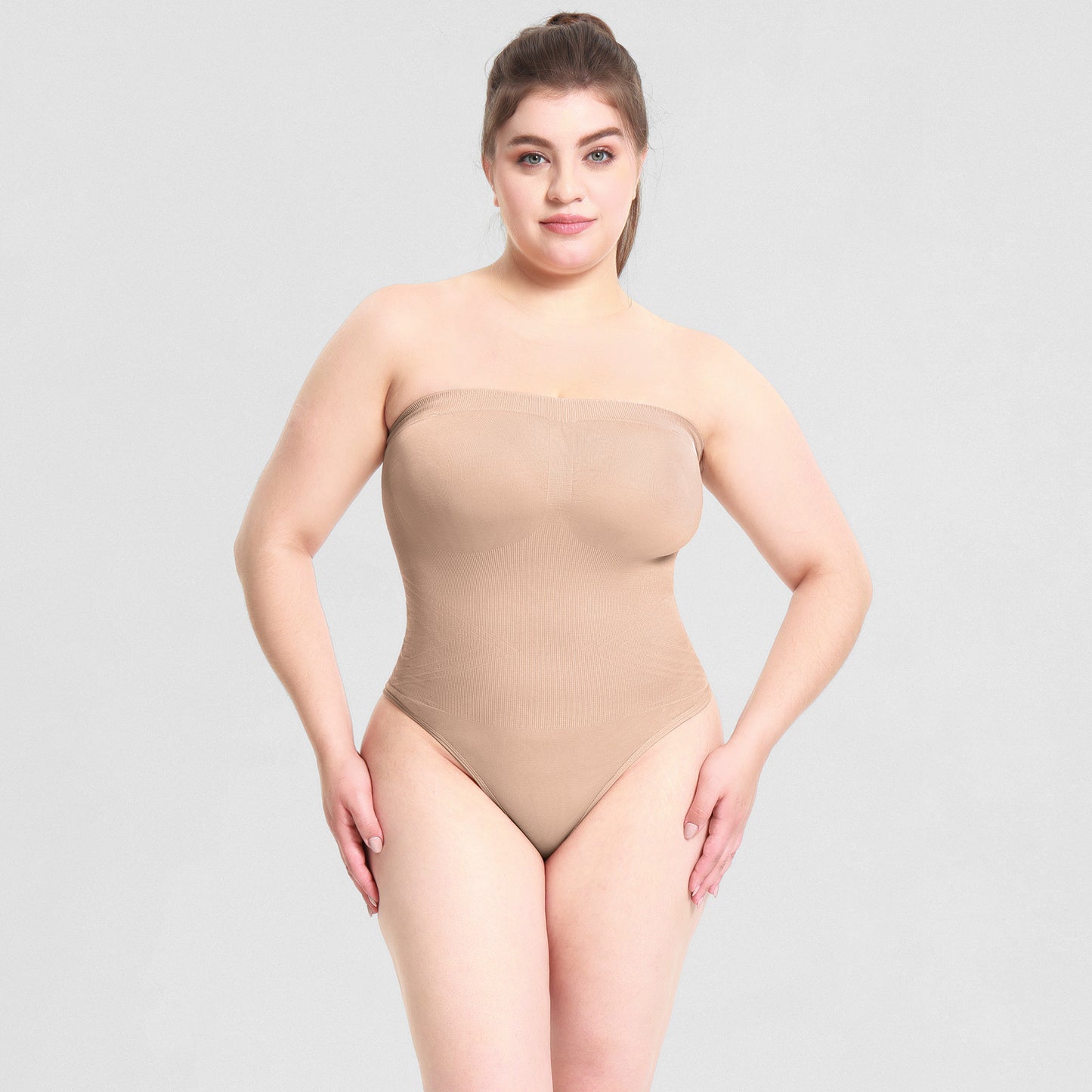 ShaperWave Detachable strap strapless Shapewear jumpsuit