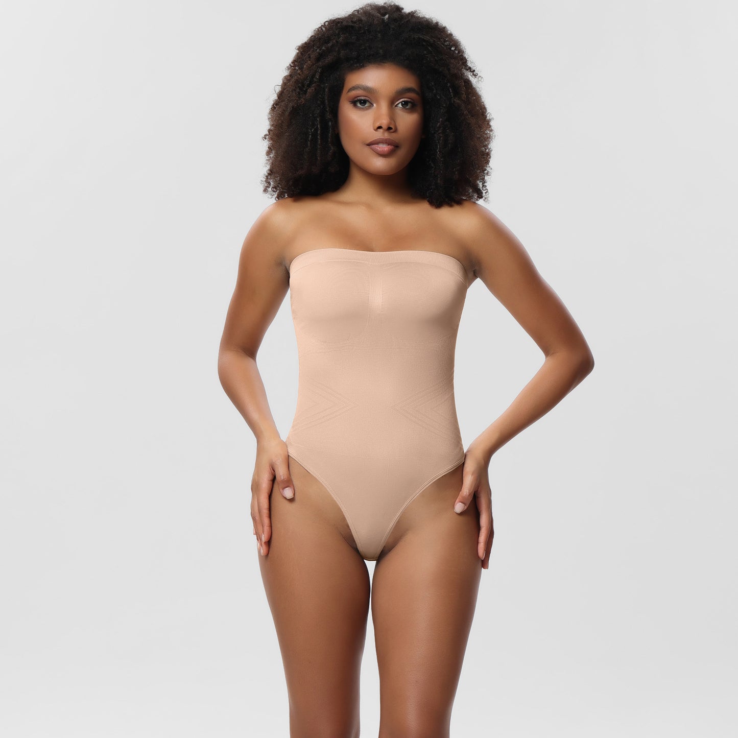 ShaperWave Detachable strap strapless Shapewear jumpsuit