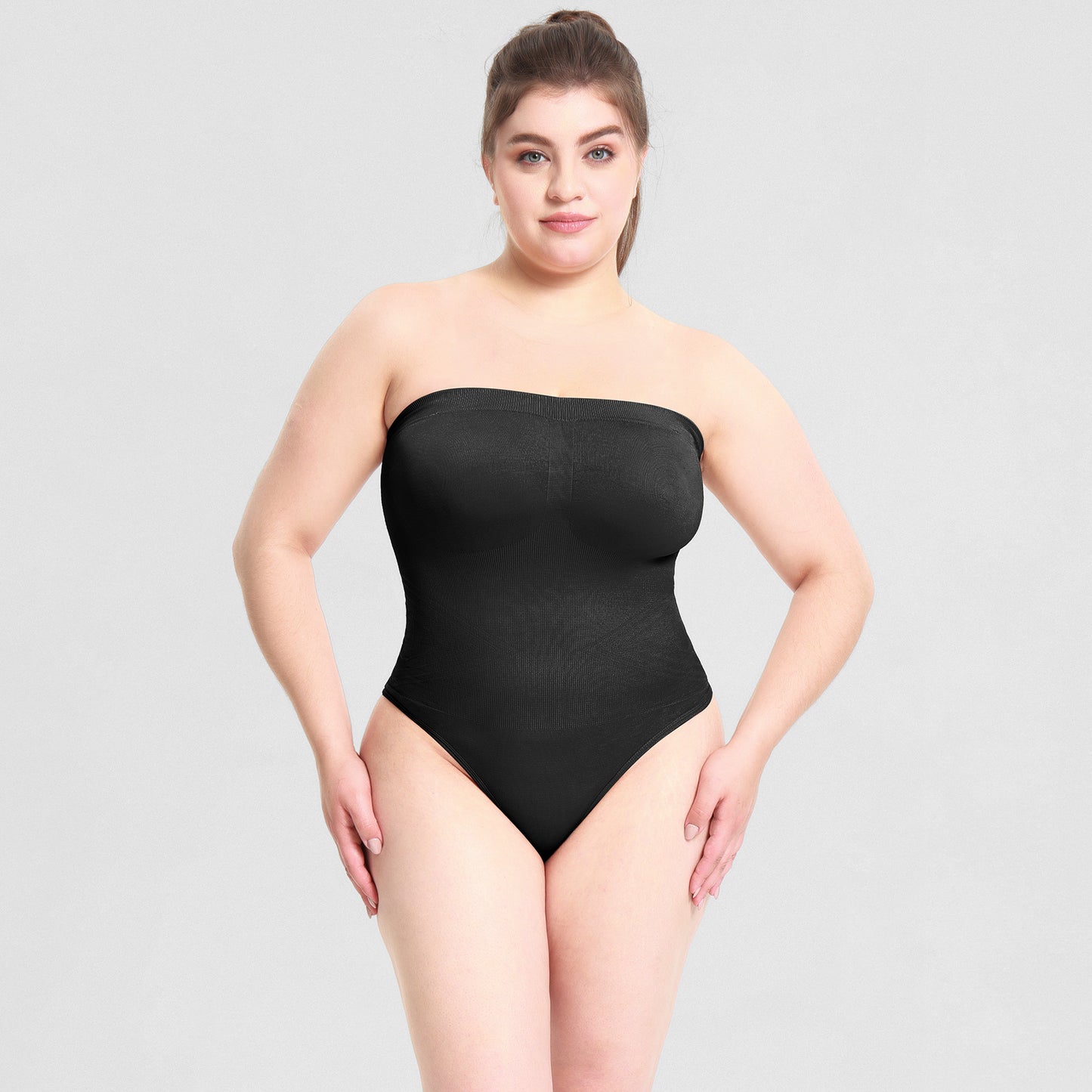 ShaperWave Detachable strap strapless Shapewear jumpsuit