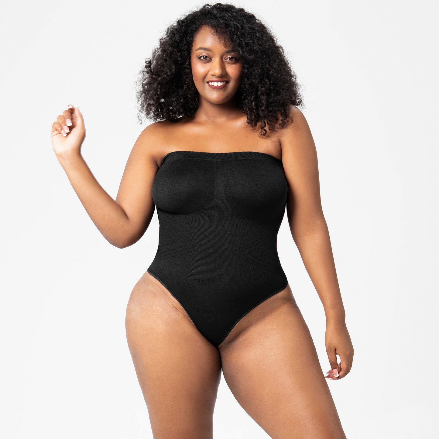 ShaperWave Detachable strap strapless Shapewear jumpsuit