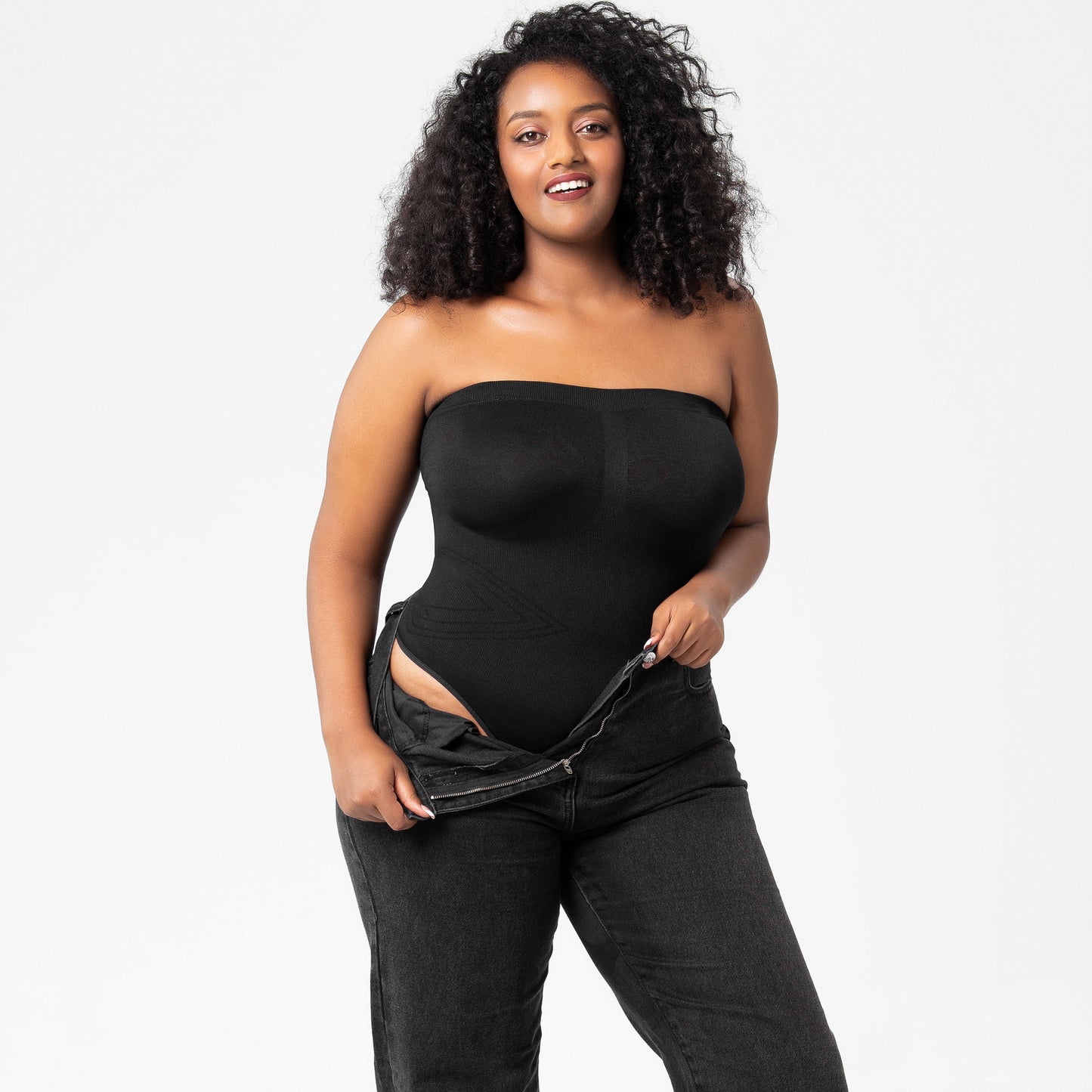 ShaperWave Detachable strap strapless Shapewear jumpsuit