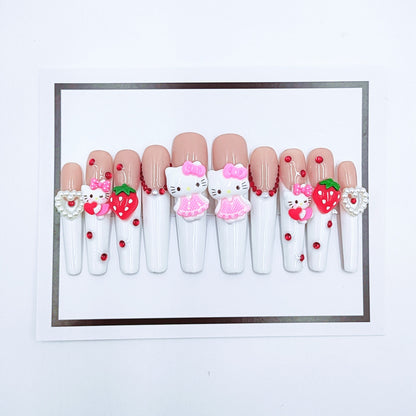 KT Mini Cat Handmade Nails