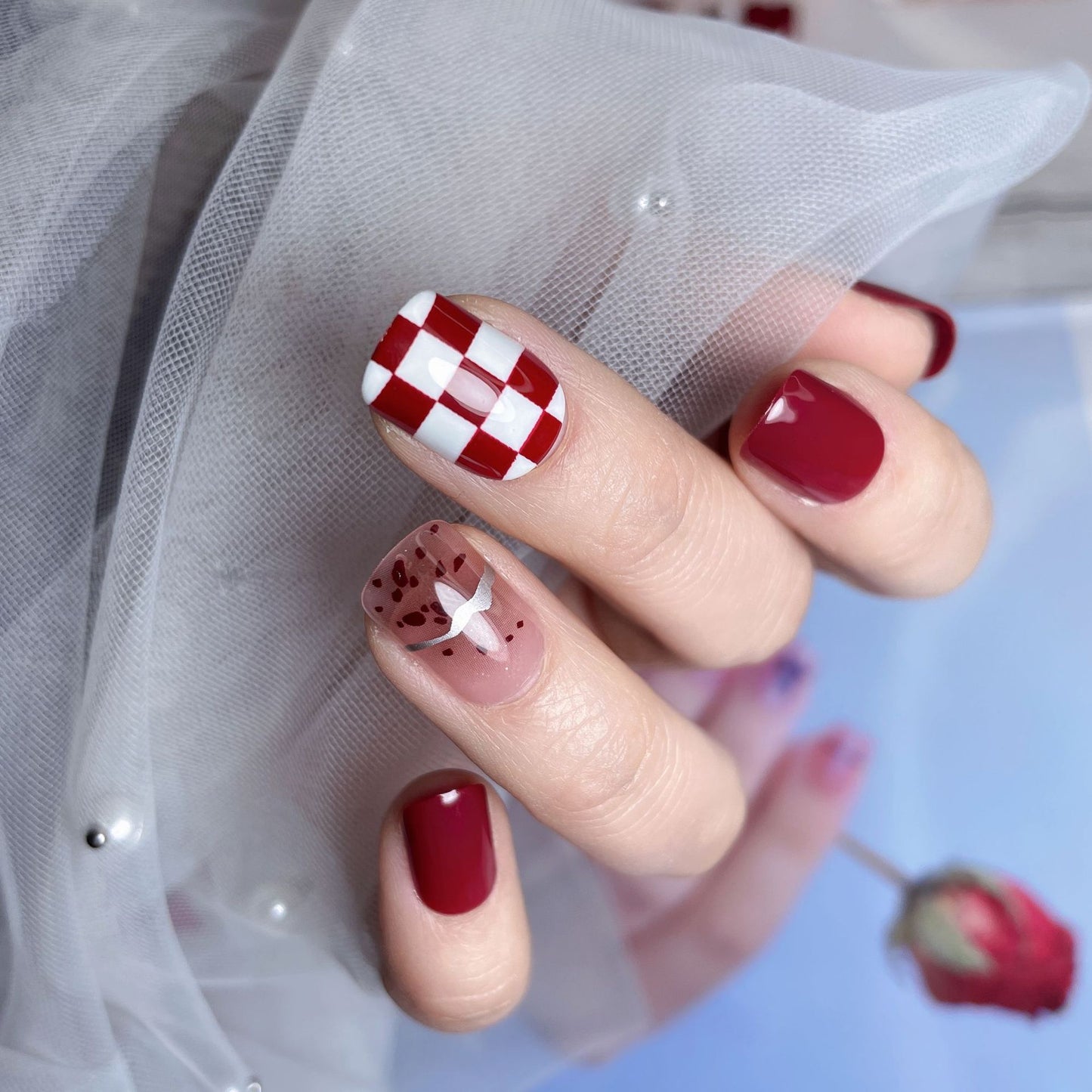 Checkered Red