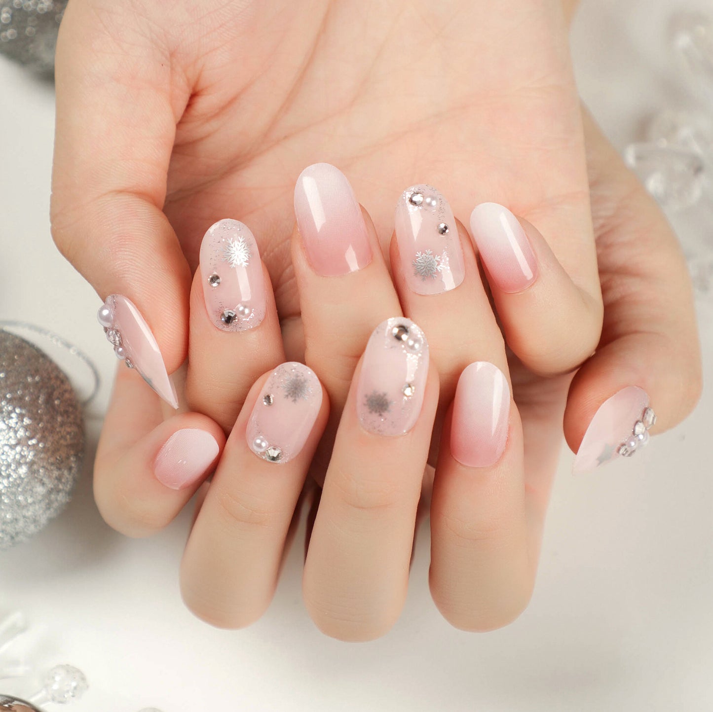 Snowflake Pink Christmas