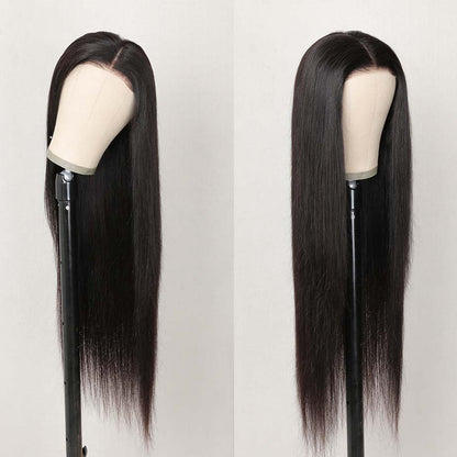 Glueless Wigs 5x5 HD Lace Closure Human Hair Straight Wig Indian Hair Free Shipping