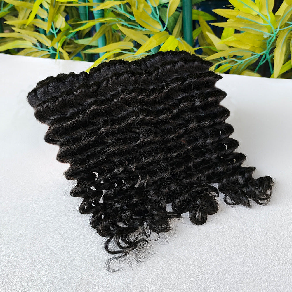 Deep Wave Crochet Braziding Human Hair Bulk 3 Bundles Deal Free Shipping