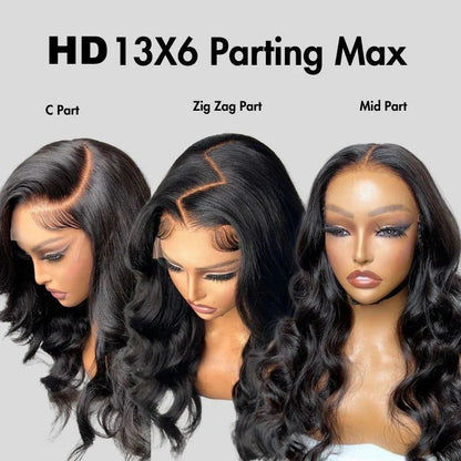 13X6 HD Lace Frontal Wig 11A Burmese Hair Free Shipping