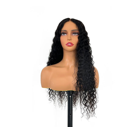 Glueless Wigs 5x5 HD Lace Closure Human Hair Water Wave Wig Indian Hair Free Shipping