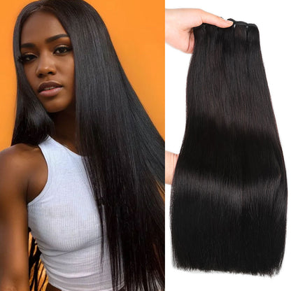 Super Double Drawn 13A Cambodian Hair Bone Straight Bundles Deal Free Shipping