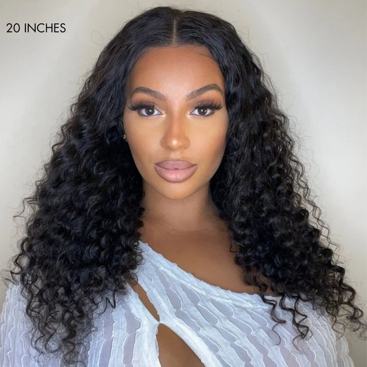 5x5 HD Lace Closure Wig Deep Wave – 100% Virgin Human Hair, Free Shipping