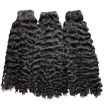 Premium Double Drawn Raw Burmese Curly Human Hair | 3 Bundles Deal