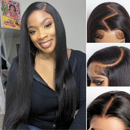 6X6 HD Lace Closure Glueless Wig 11A Burmese Hair Free Shipping