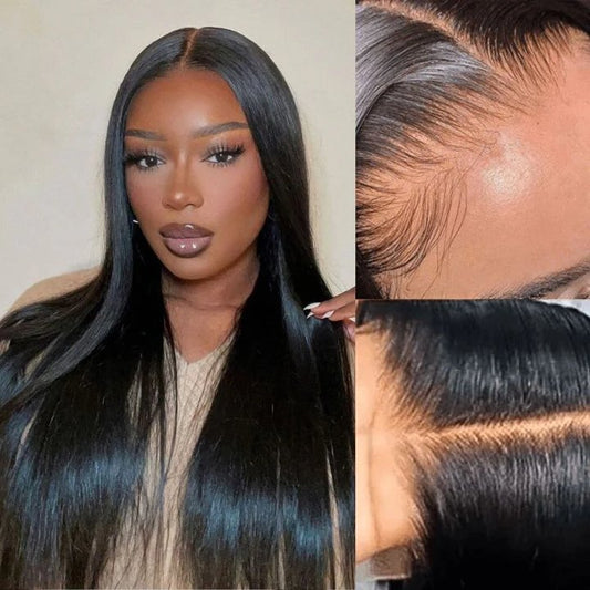 5X5 HD Lace Closure Wig Raw Cambodian Hair Free Shipping