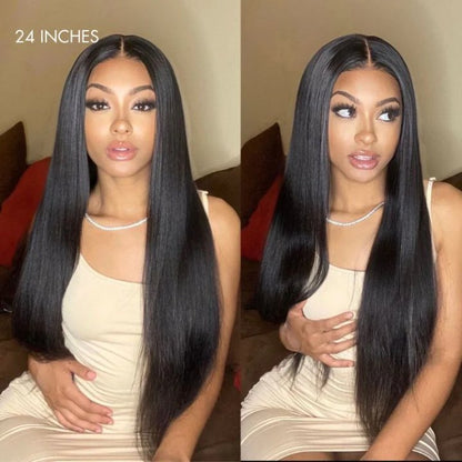 5x5 HD Lace Closure Wig Straight– 100% Virgin Human Hair, Free Shipping