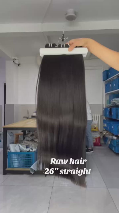 Premium Double Drawn Raw Straight Human Hair | 3 Bundles Deal